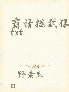 霸情总裁狠狠爱txt