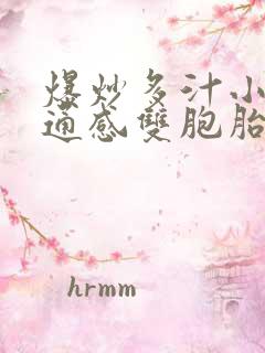 爆炒多汁小美人通感双胞胎燎锋