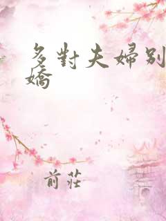 多对夫妇别墅群娇