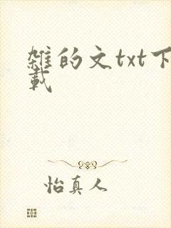 杂的文txt下载