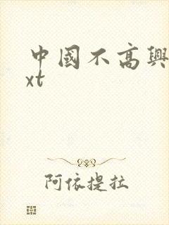 中国不高兴 txt