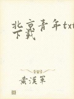 北京青年txt下载