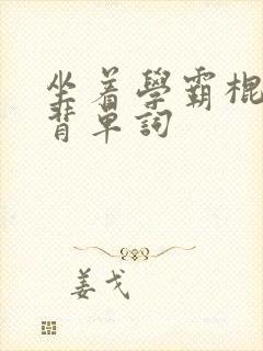 坐着学霸棍子上背单词