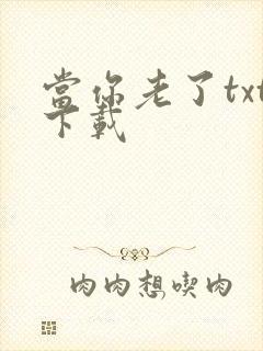当你老了txt下载