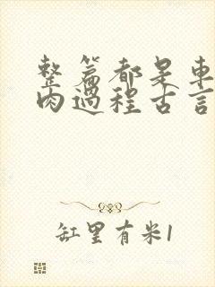 整篇都是车的多肉过程古言描写