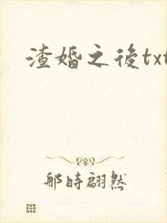 渣婚之后txt