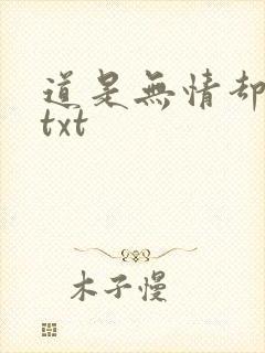 道是无情却有情txt