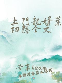 上门龙婿叶辰萧初然全文