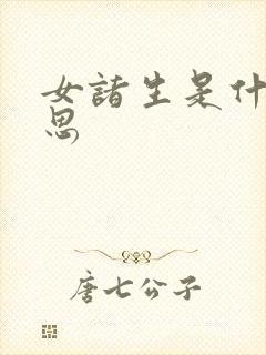 女诸生是什么意思
