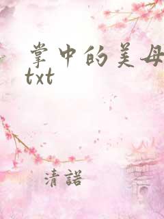 掌中的美母版主txt