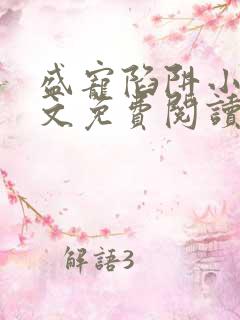 盛宠陷阱小说全文免费阅读