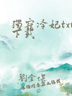 独宠冷妃txt下载