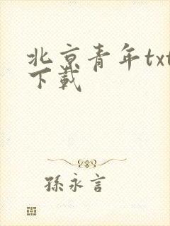 北京青年txt下载