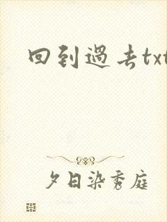 回到过去txt