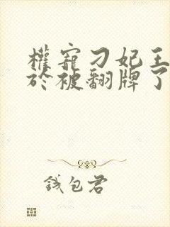 权宠刁妃王爷终于被翻牌了