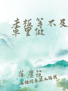 老板等不及了在车里做