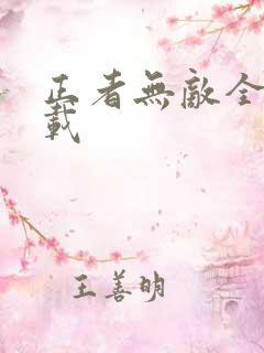 正者无敌全集下载