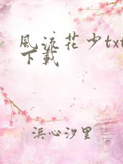 风流花少txt下载