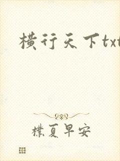 横行天下txt