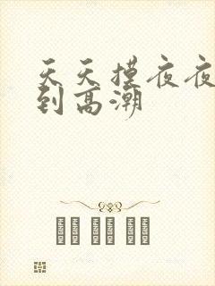 天天摸夜夜摸摸到高潮