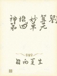 神机妙算刘伯温第四单元