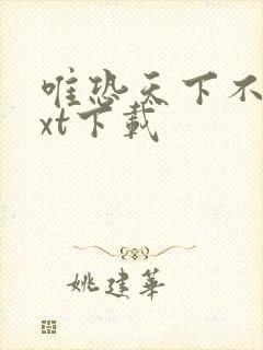 唯恐天下不乱txt下载