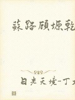 苏路顾塬乾小说