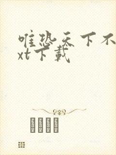 唯恐天下不乱txt下载