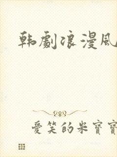 韩剧浪漫风暴
