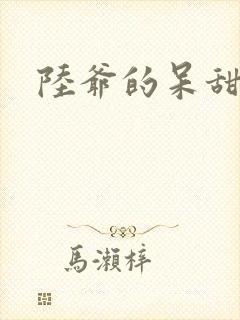 陆爷的呆甜萌妻