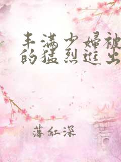 丰满少妇被粗大的猛烈进出小说