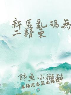 新区乱码无人区二精东