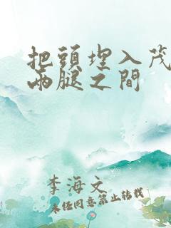 把头埋入茂密的两腿之间