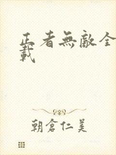 正者无敌全集下载