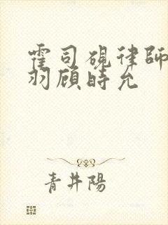 霍司砚律师温知羽顾时允