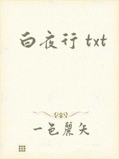 白夜行 txt