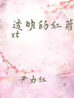 透明的红萝卜txt