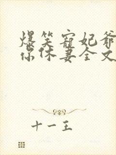 爆笑宠妃爷我等你休妻全文免费阅读