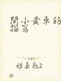 开小黄车的细腻描写