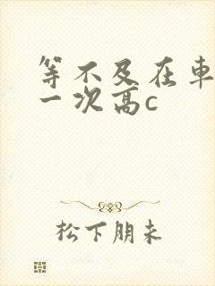 等不及在车里做一次高c