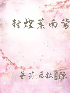 封煜叶南莺小说