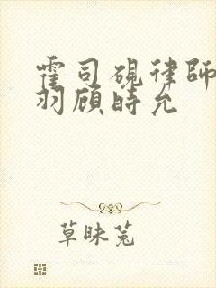 霍司砚律师温知羽顾时允