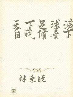 天下足球演员的自我修养下