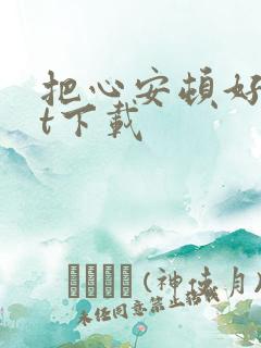 把心安顿好txt下载