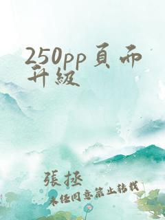 250pp页面升级