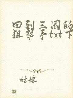 回到三国的特种狙击手txt下载