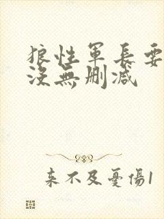 狼性军长要够了没无删减