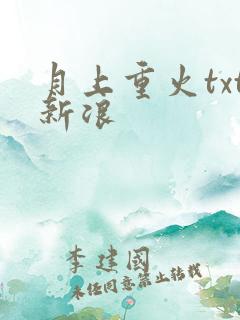 月上重火txt新浪