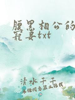腹黑相公的庶女宠妻txt