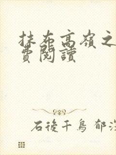 抹布高岭之花免费阅读